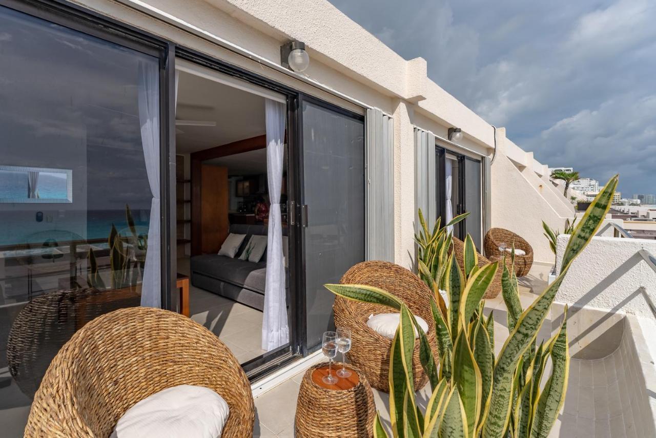 Amazing Caribbean Ocean View At Villas Marlin In Cancún Exterior foto