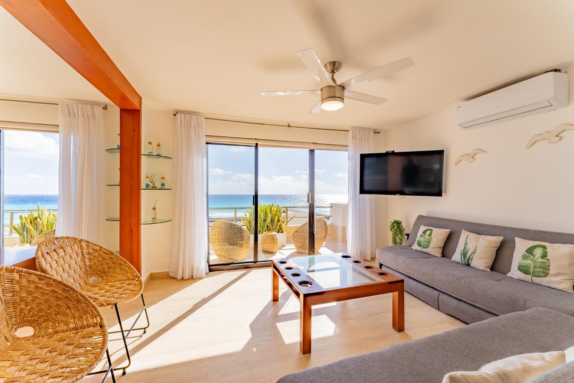 Amazing Caribbean Ocean View At Villas Marlin In Cancún Exterior foto